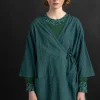 Vävd kimono i ekologisk bomullsdobby
