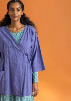 Vävd kimono i ekologisk bomullsdobby