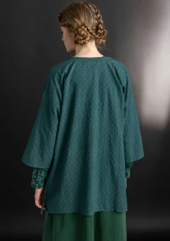 Vävd kimono i ekologisk bomullsdobby