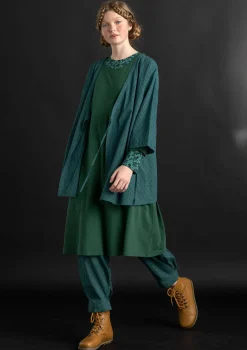 Vävd kimono i ekologisk bomullsdobby