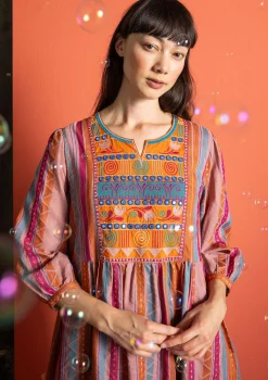 Vävd klänning "Jaipur" i ull/bomull