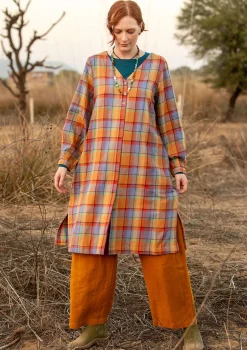 Vävd klänning "Skagen" i ekologisk bomull